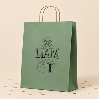Sac papier kraft personnalisé de couleurs