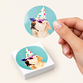 Stickers ronds personnalisés