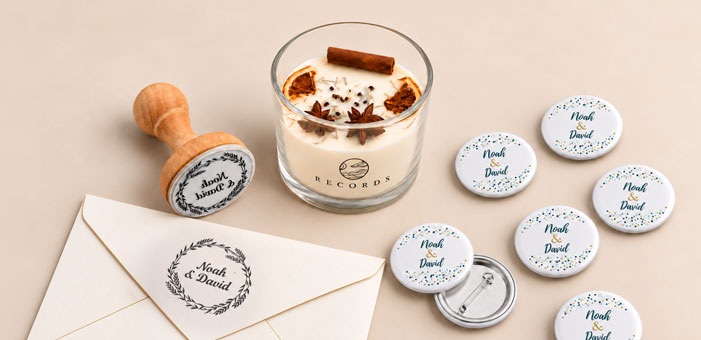 Detalles de boda personalizados