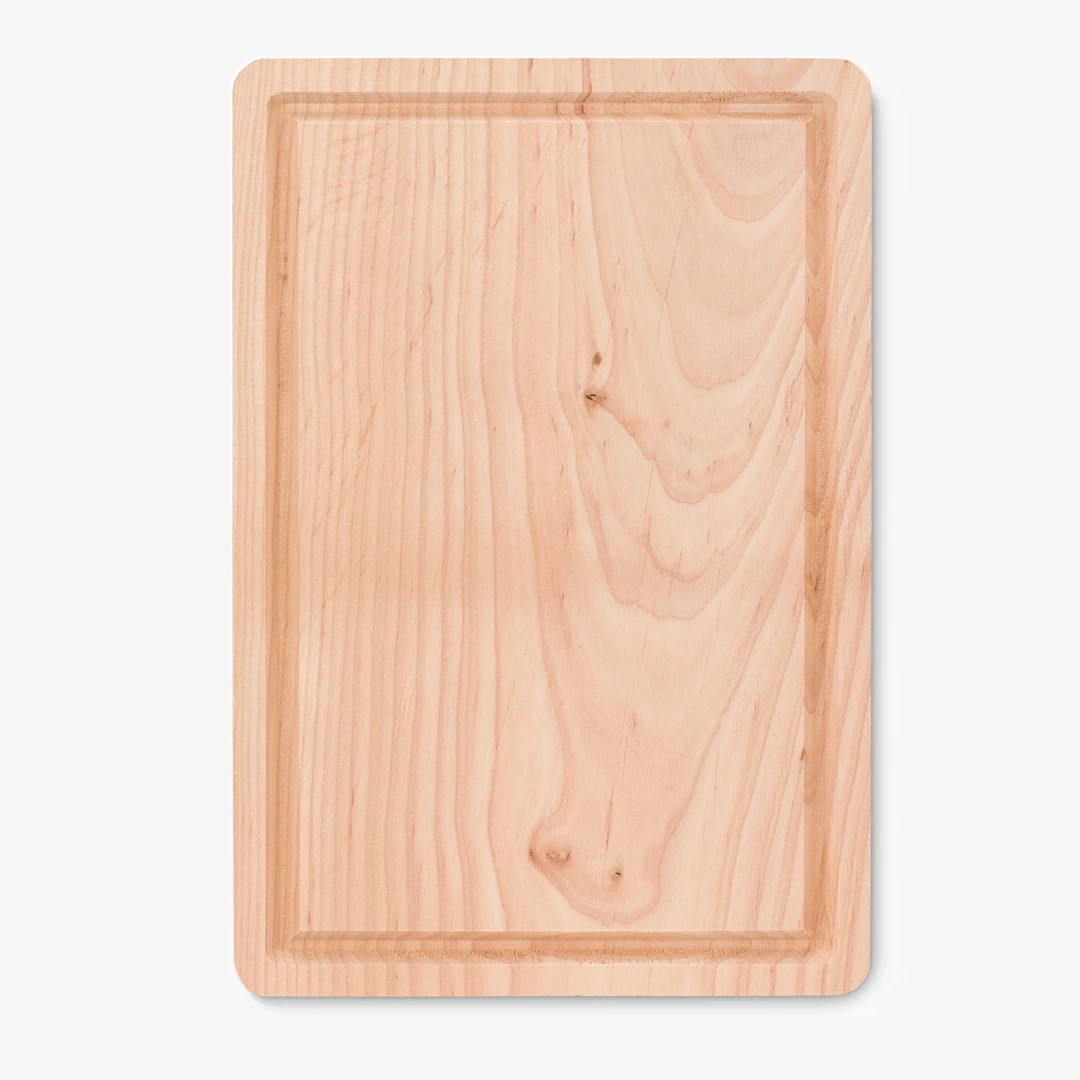 Grande planche à découper personnalisée avec rigole