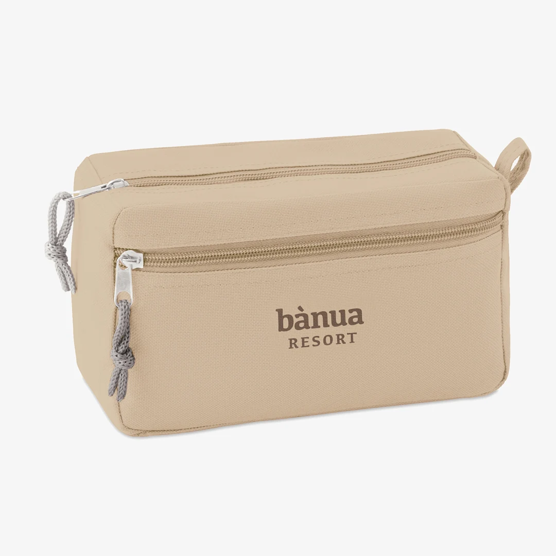 Necessaire personalizado com fecho de correr duplo