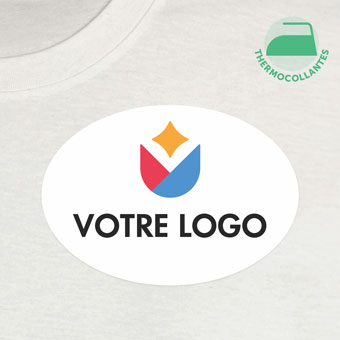 Stickers thermocollants ovales pour vêtements