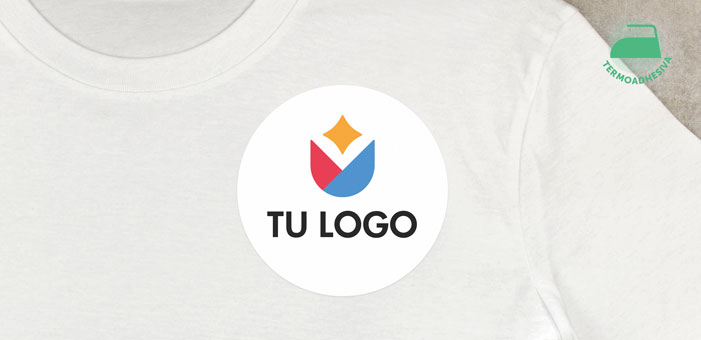 Pegatinas redondas para ropa termoadhesivas