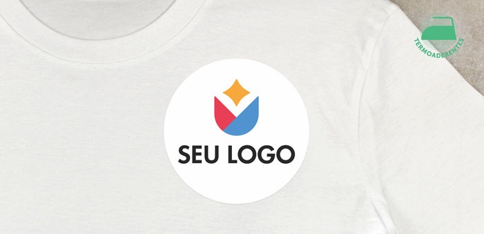 Adesivas redondas termoaderentes para roupa