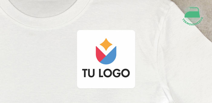 Pegatinas cuadradas para ropa termoadhesivas
