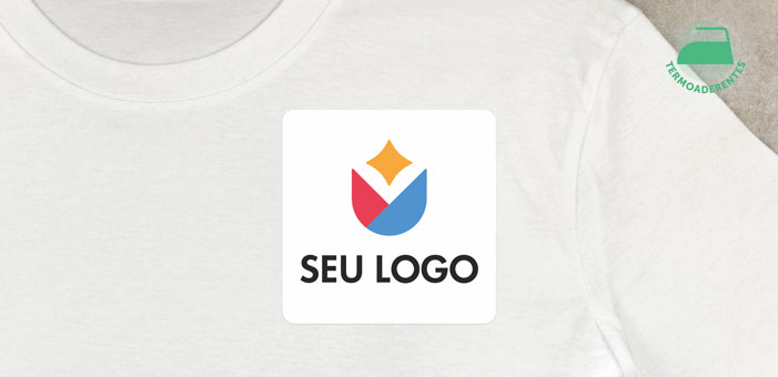 Adesivas quadradas termoaderentes para roupa
