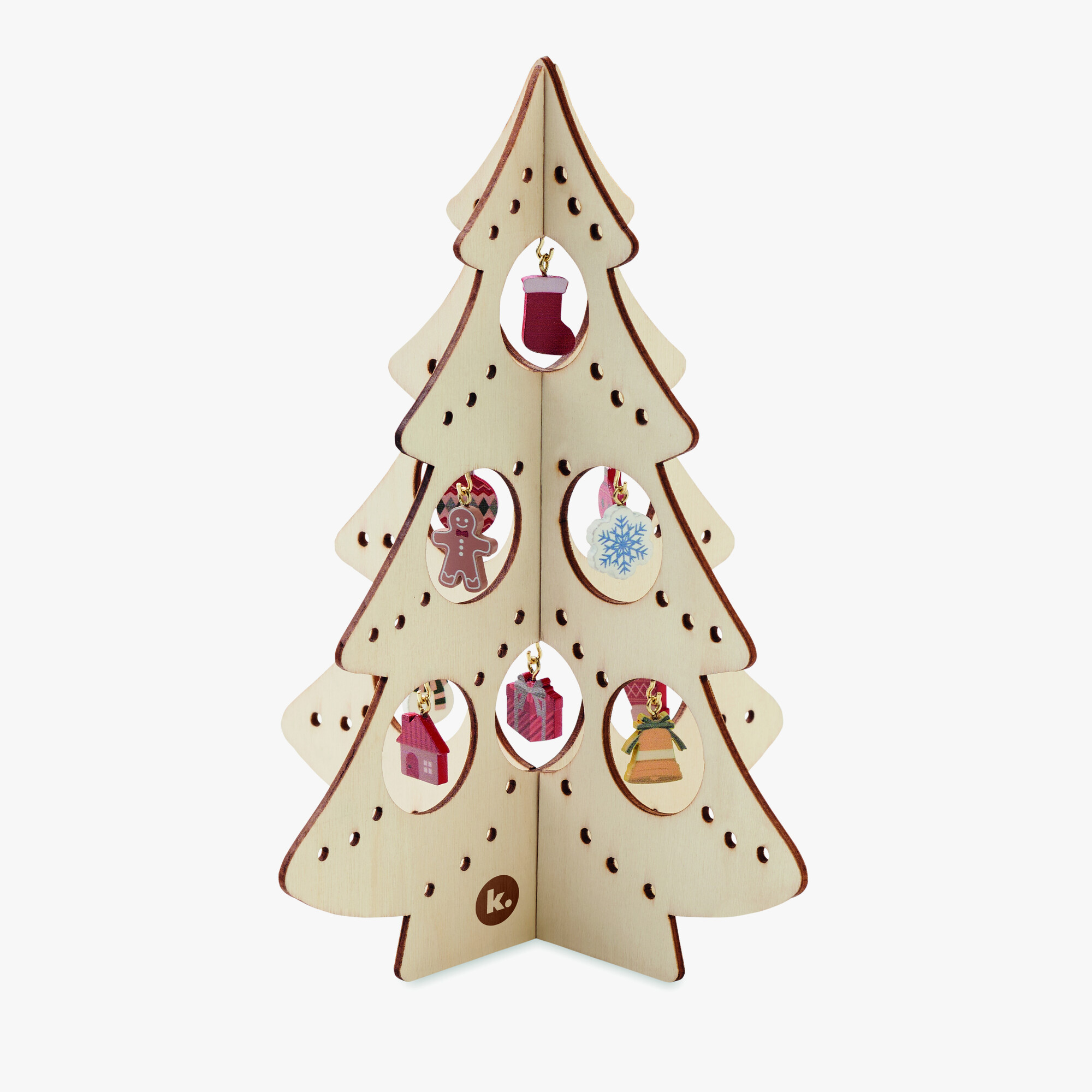 Decoración madera árbol Navidad personalizado