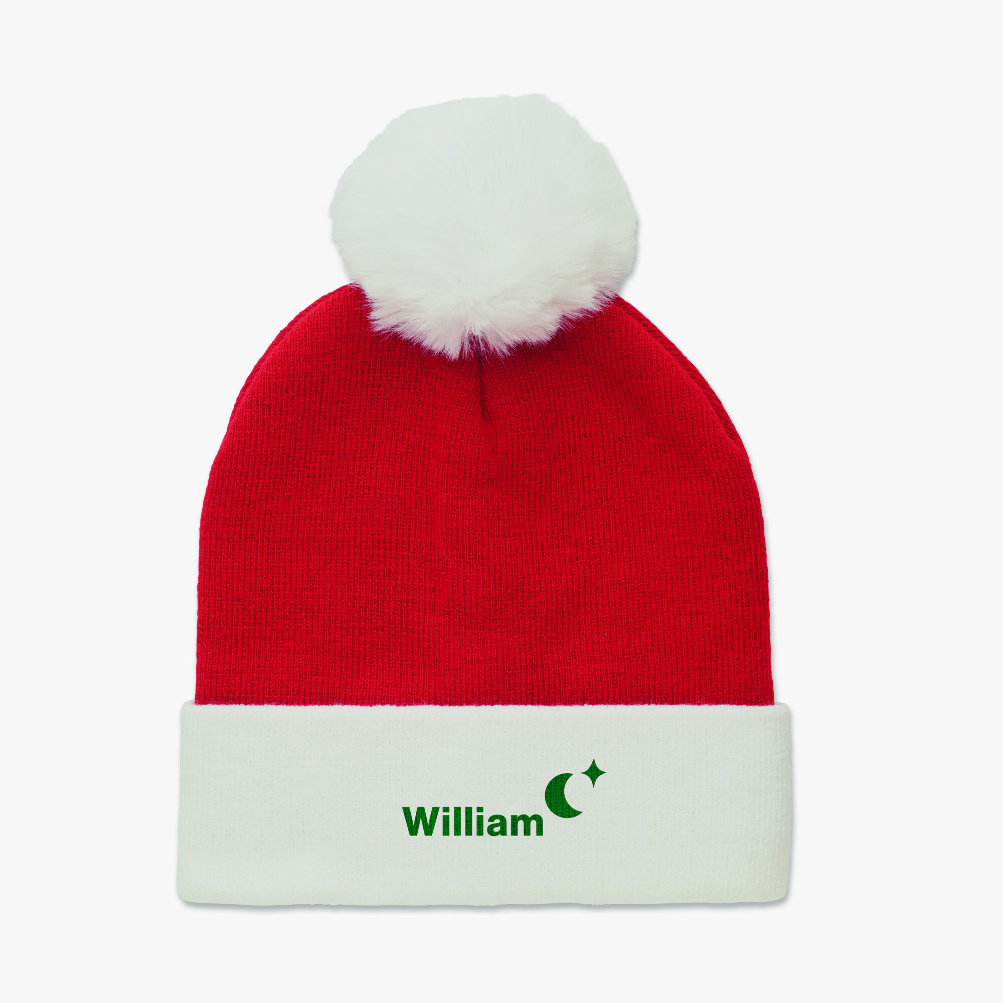Gorro de punto navideño personalizado