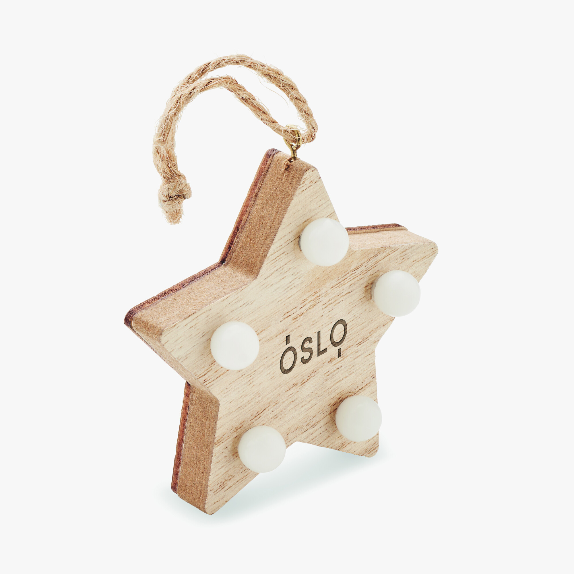 Estrella de madera con luces personalizado