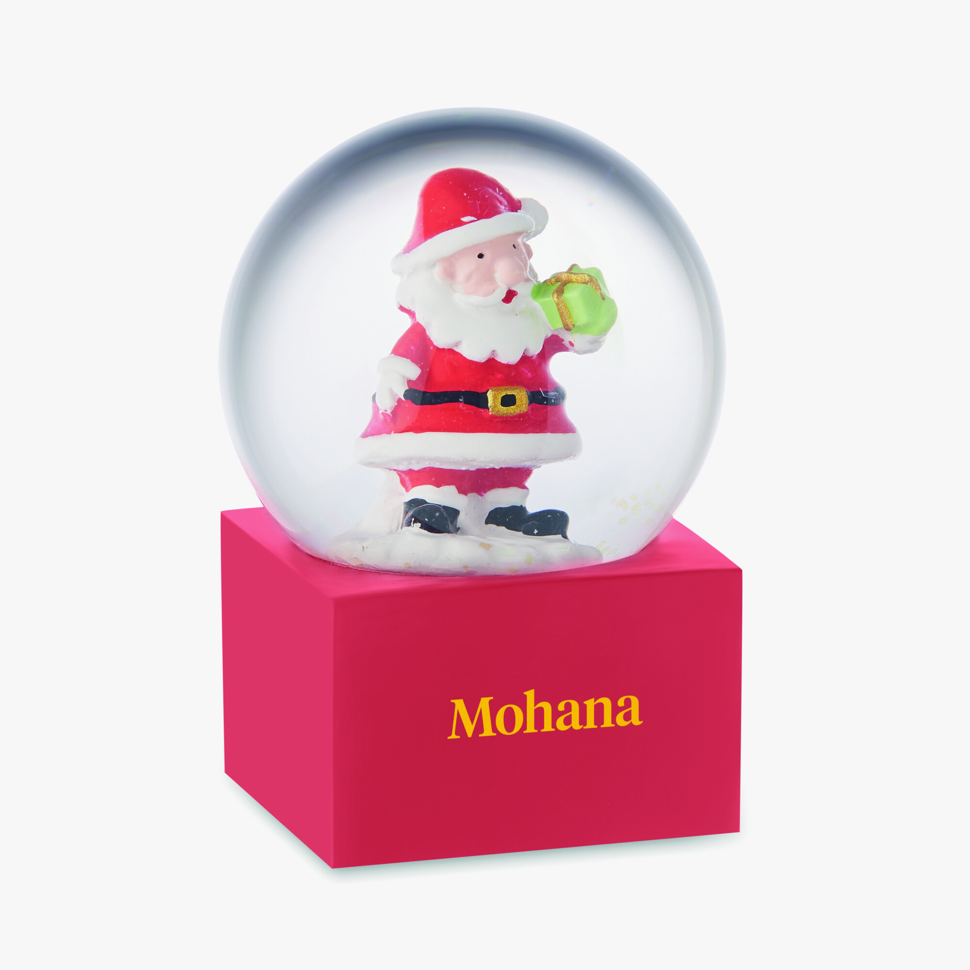 Pequeña bola de nieve de cristal personalizada