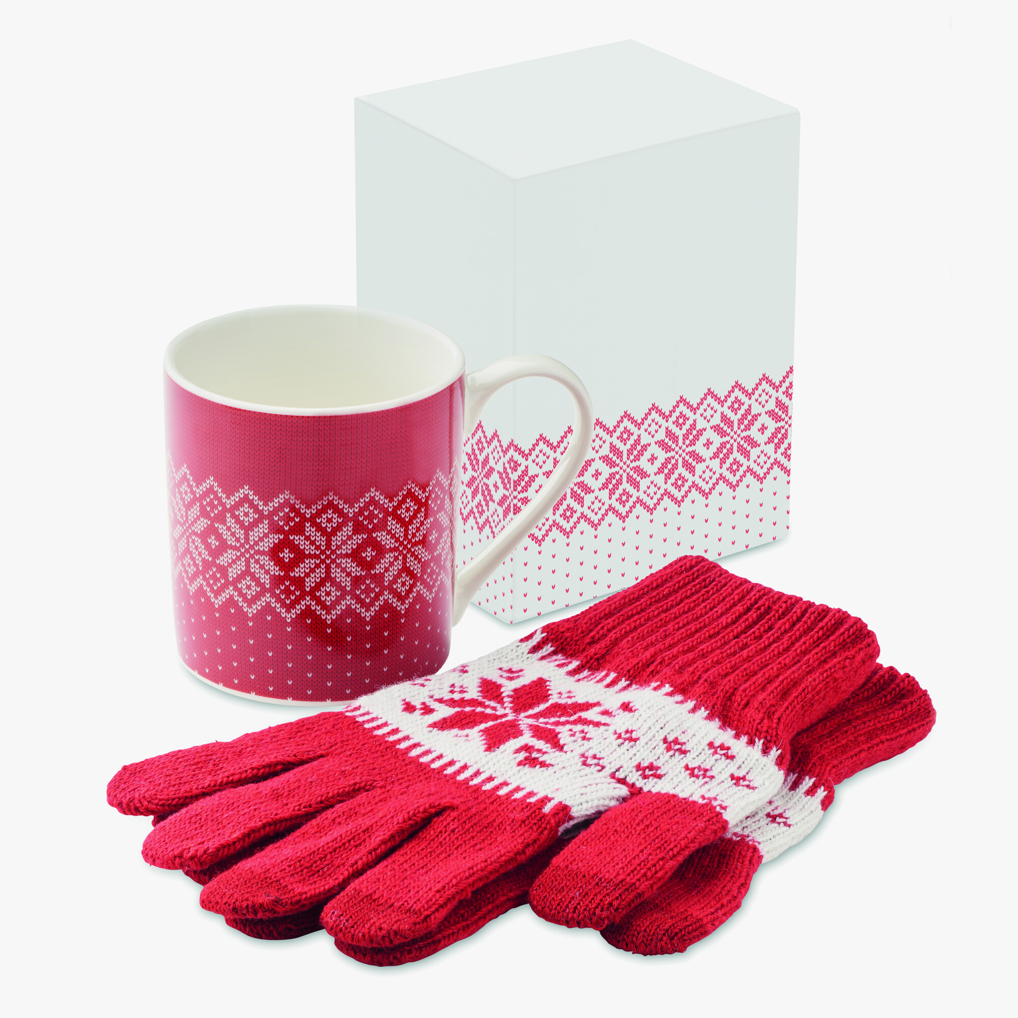 Juego de guantes y taza personalizado