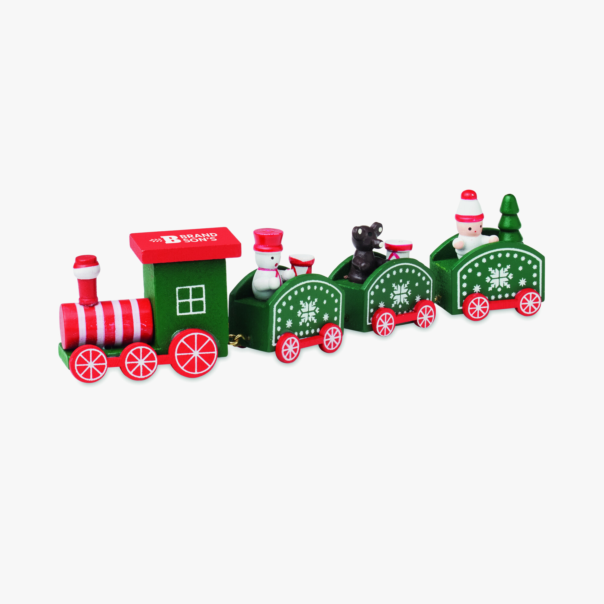 Tren de Navidad de madera personalizado