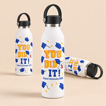 Bouteille en acier inoxydable recyclé avec logo