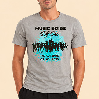 Tee-shirt personnalisé coton bio homme