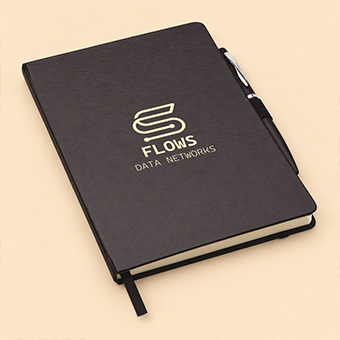 Bloc note personnalisés A5 en carton recyclé avec stylo