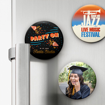 Magnets pour frigo à personnaliser ronds 38mm