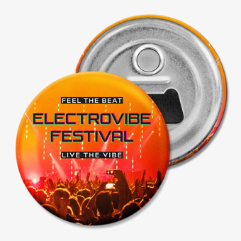 Round magnetic bottle opener 56mm