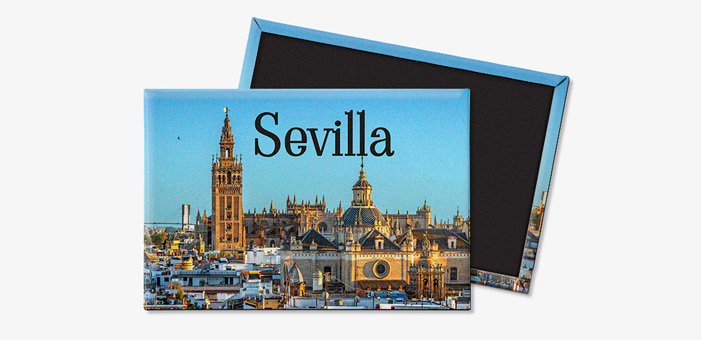 Imanes souvenirs personalizados de nevera rectangulares