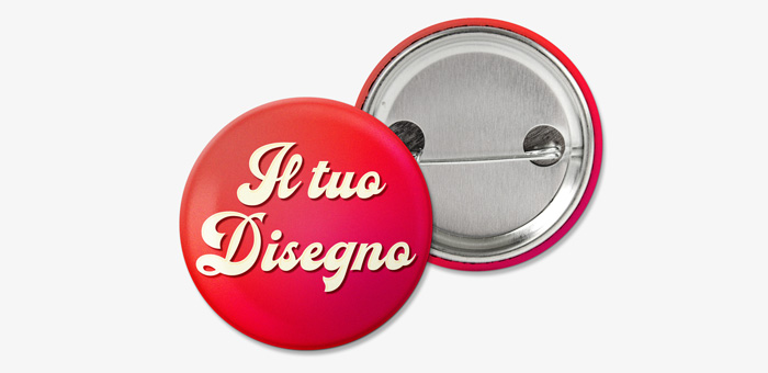 Spille personalizzate rotonde 38mm