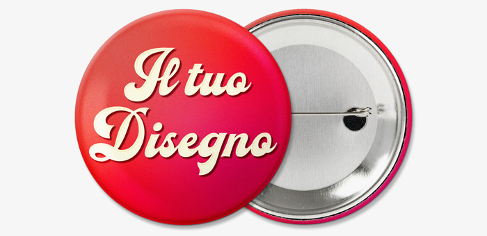 Spille personalizzate rotonde 56mm