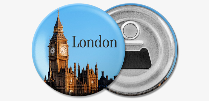 Round magnetic bottle opener 56mm