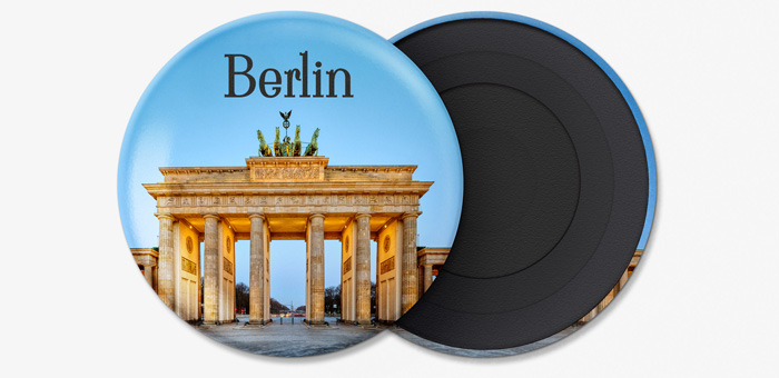 Runde personalisierte Souvenir-Kühlschrankmagnete 56 mm