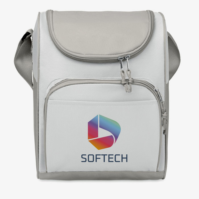 Cooler backpack with front pocket