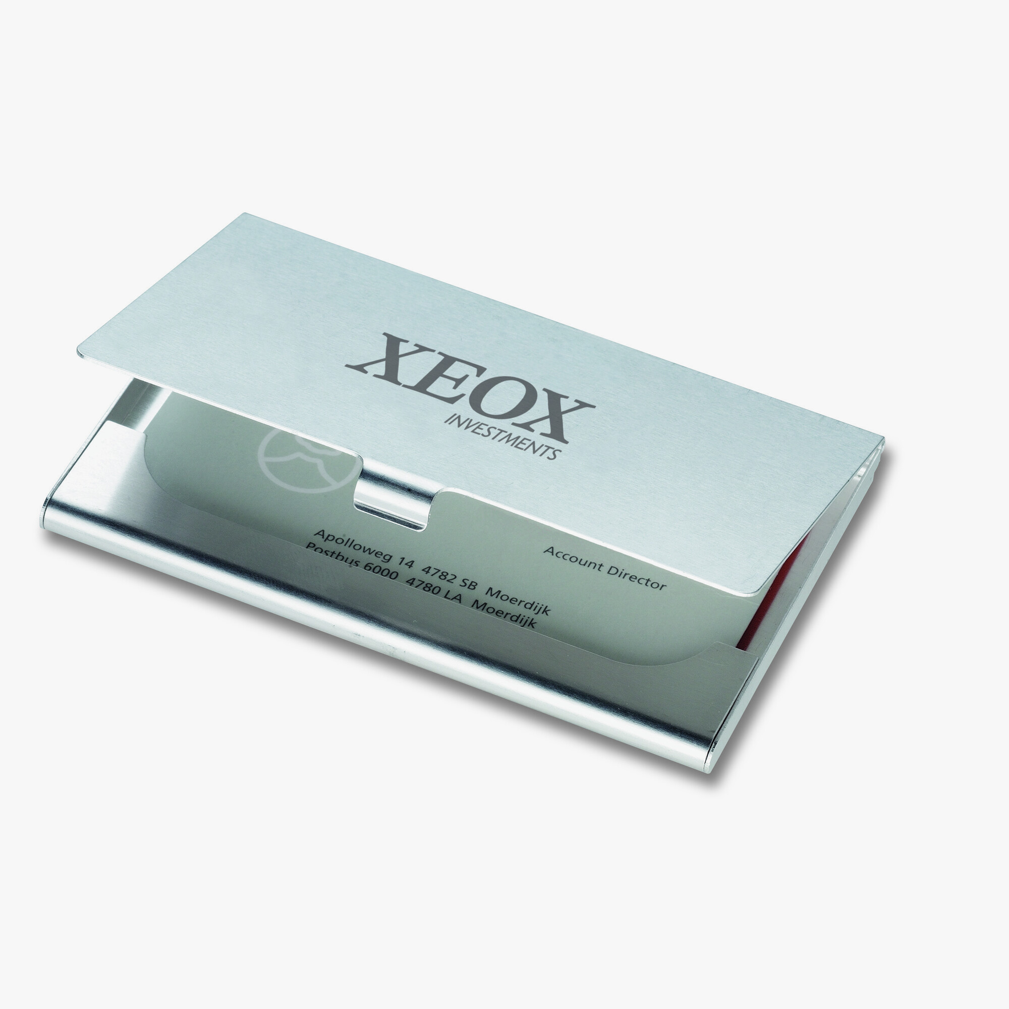 Personalised aluminium card holder