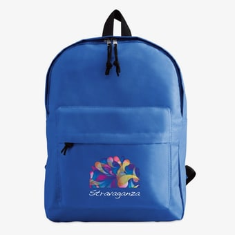 Zaino classico personalizzato in poliestere 600D con tasca frontale