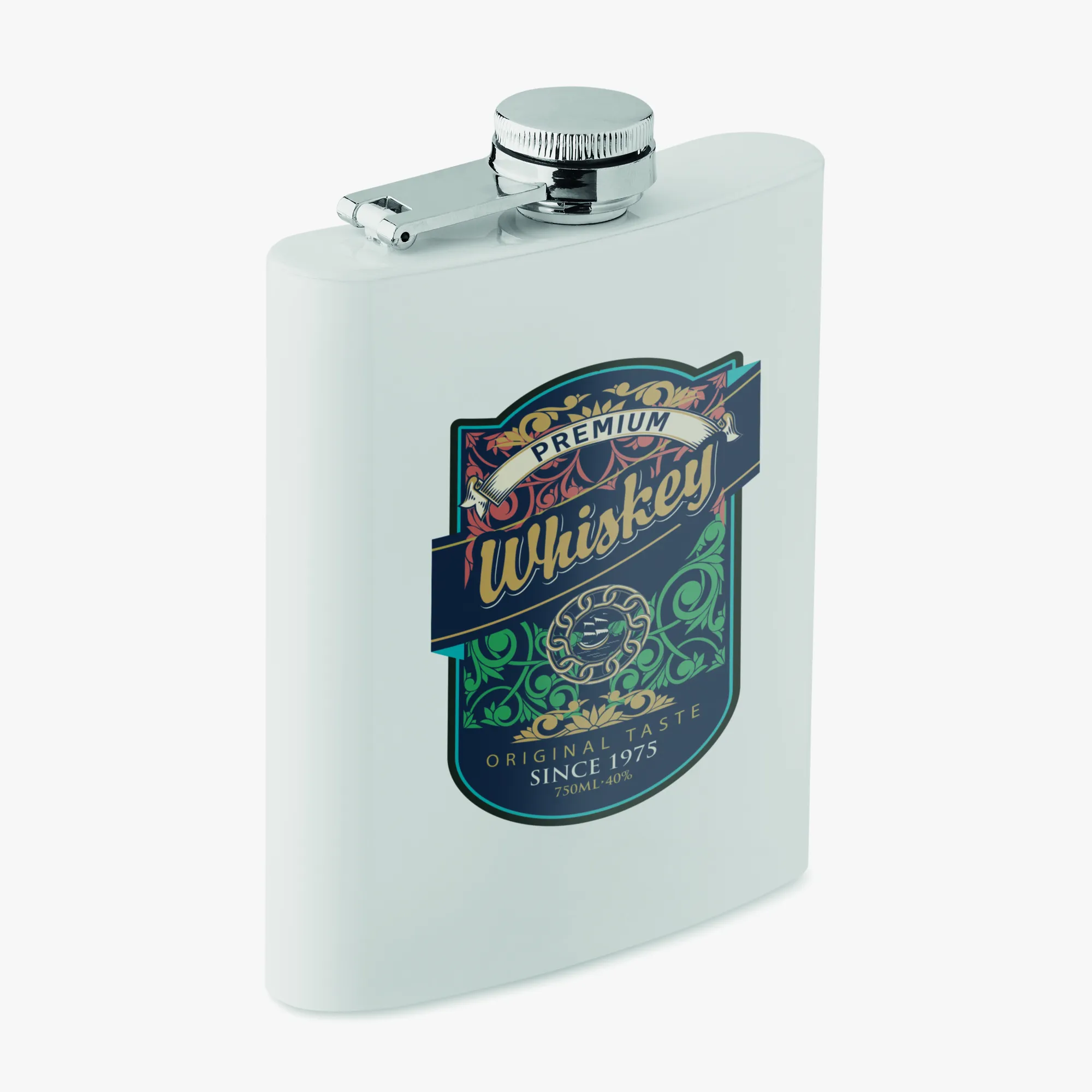 Cantil personalizado 180 ml em aço inoxidável reciclado