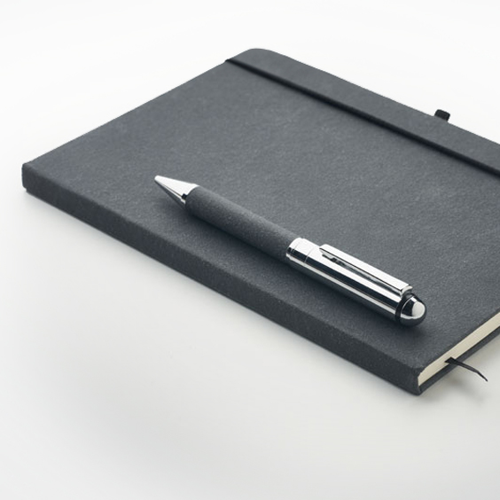Recycled leather notebook set  