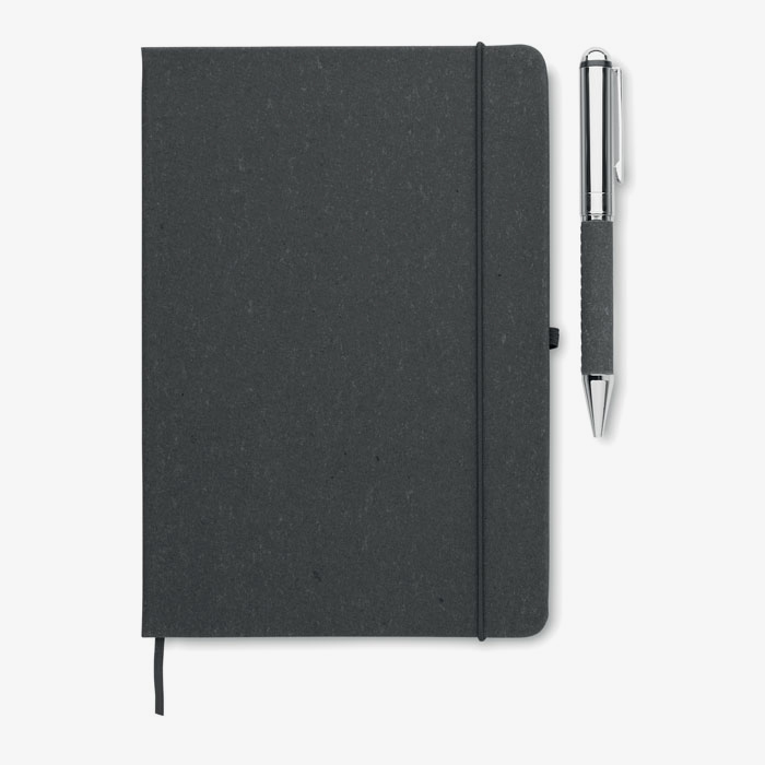 Recycled leather notebook set  