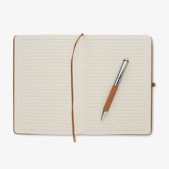 Recycled leather notebook set  
