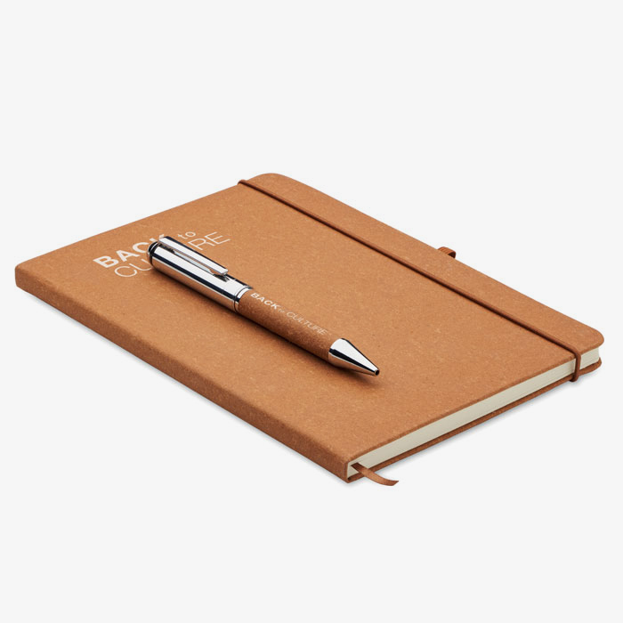 Recycled leather notebook set  