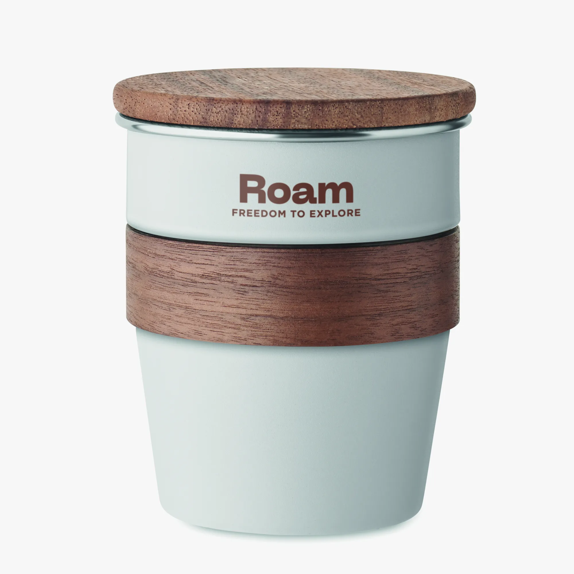 Gobelet personnalisé 350 ml avec prise en bois