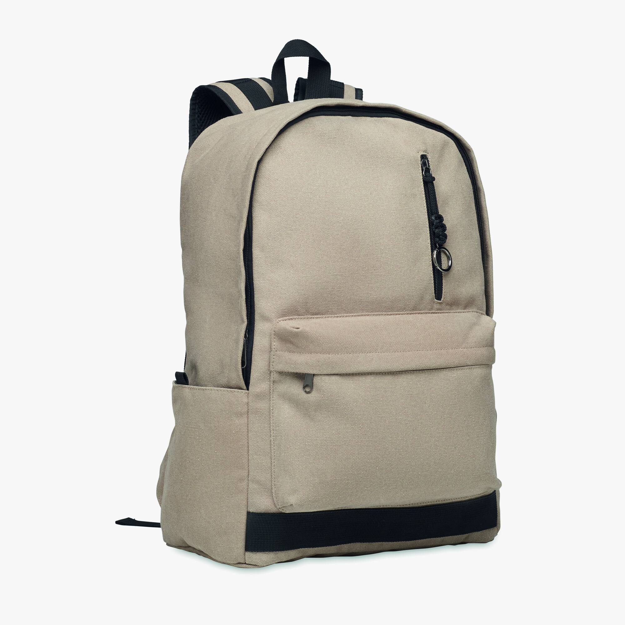 Personalised washed canvas laptop backpack