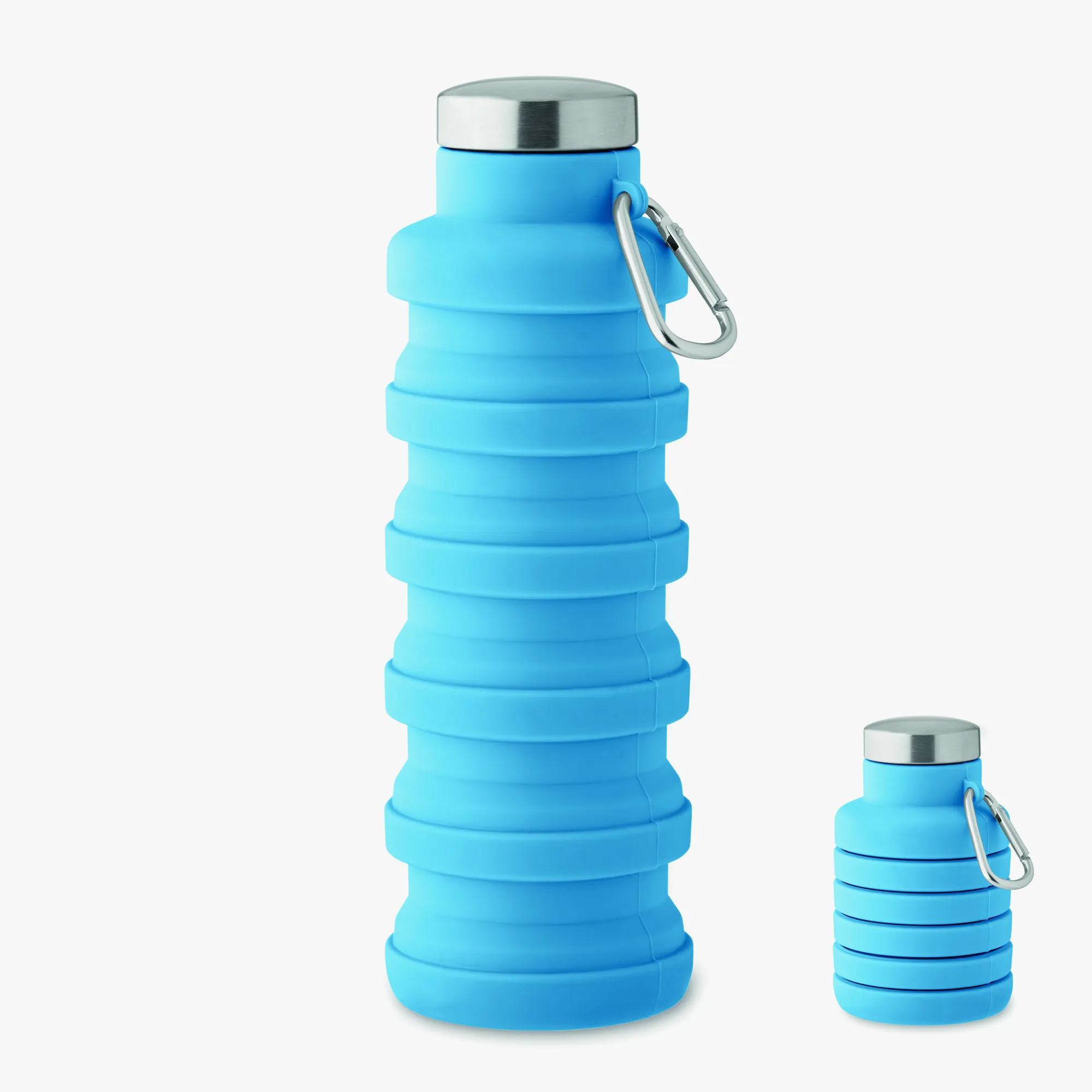 Botella plegable personalizada de silicona 500 ml