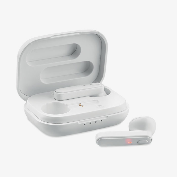 Auriculares inalámbricos con base de carga personalizada