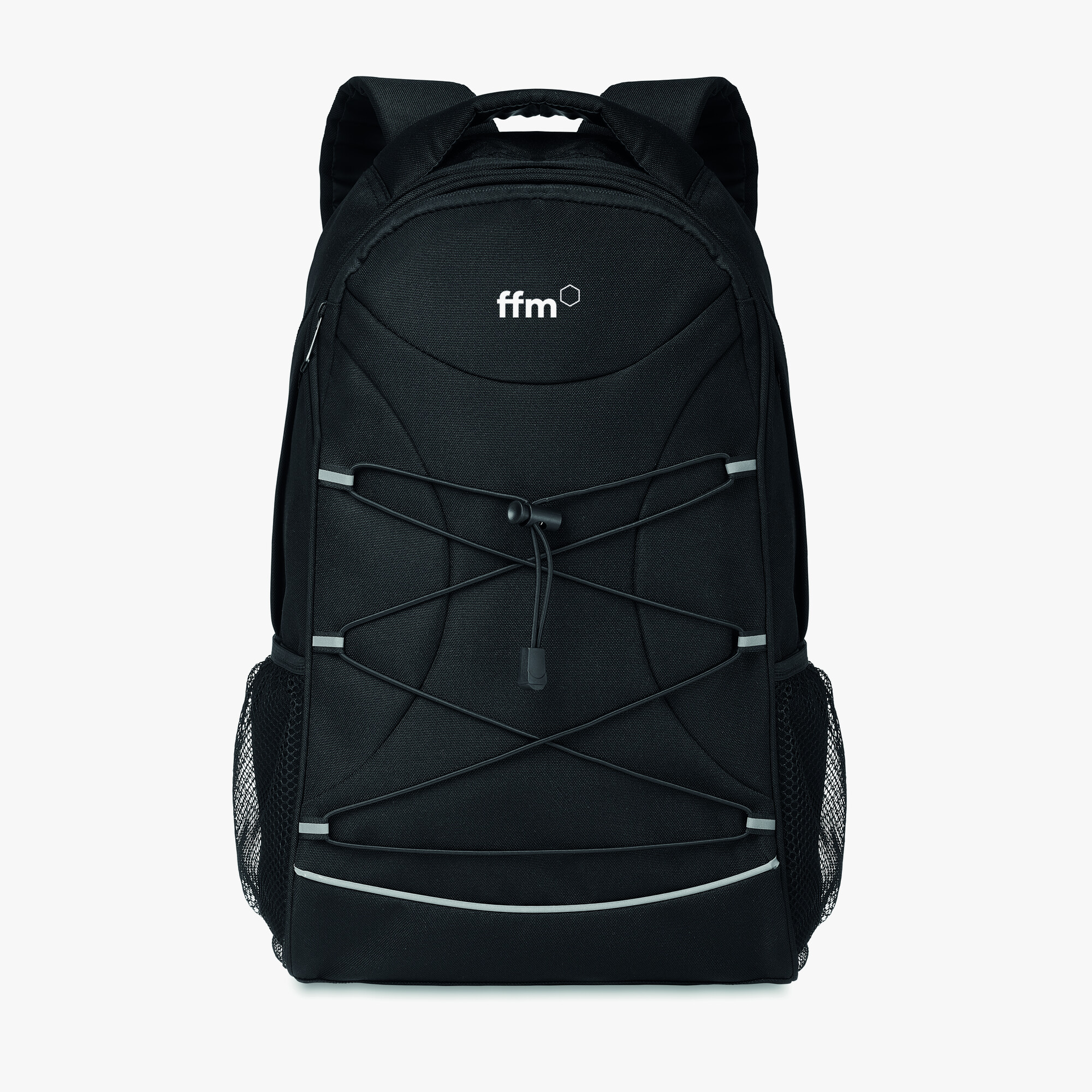 Personalised backpack with reflective panel