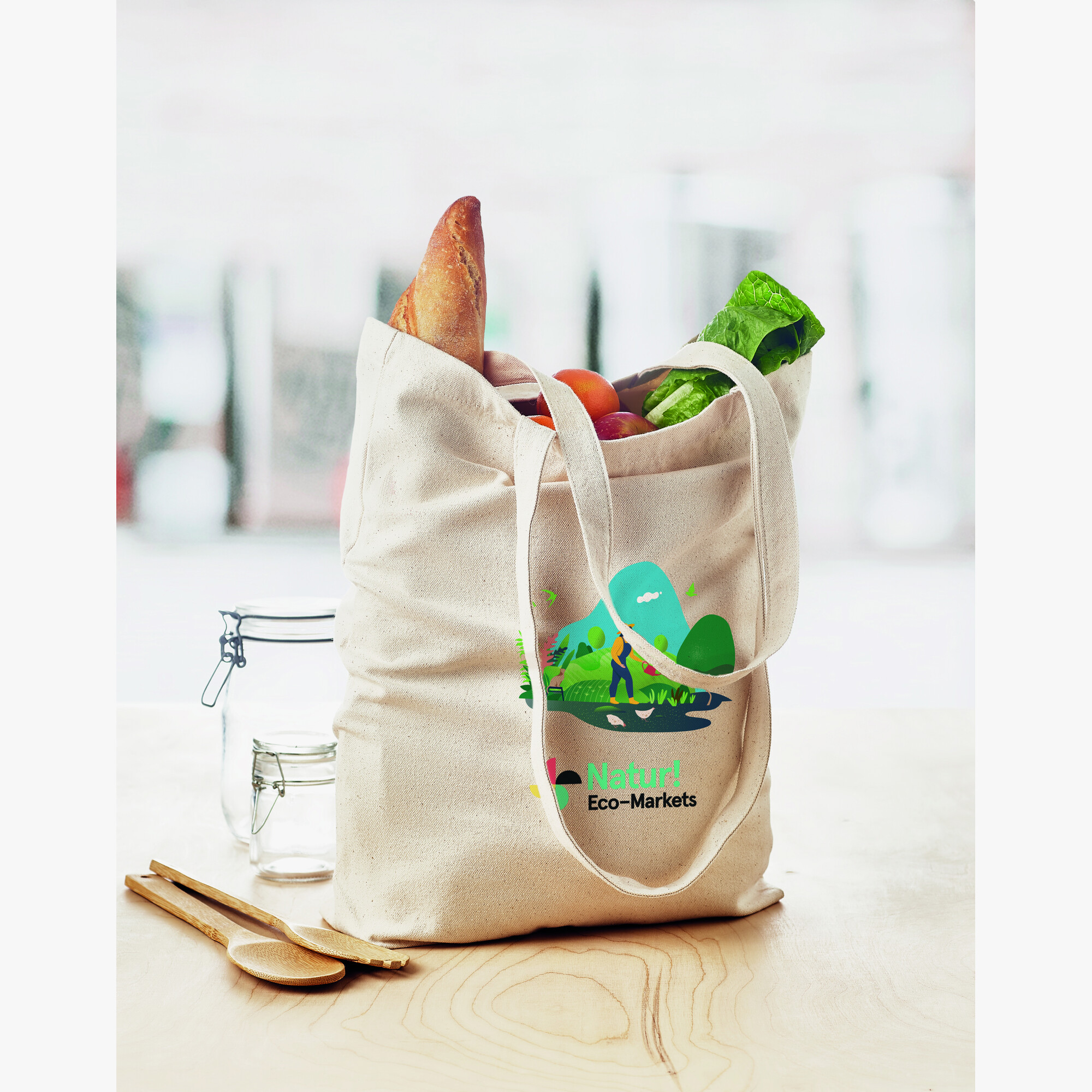 Sac en coton personnalisé 270gr/m² couleur naturelle