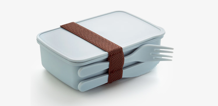 Lunch box personnalisée avec couverts inclus