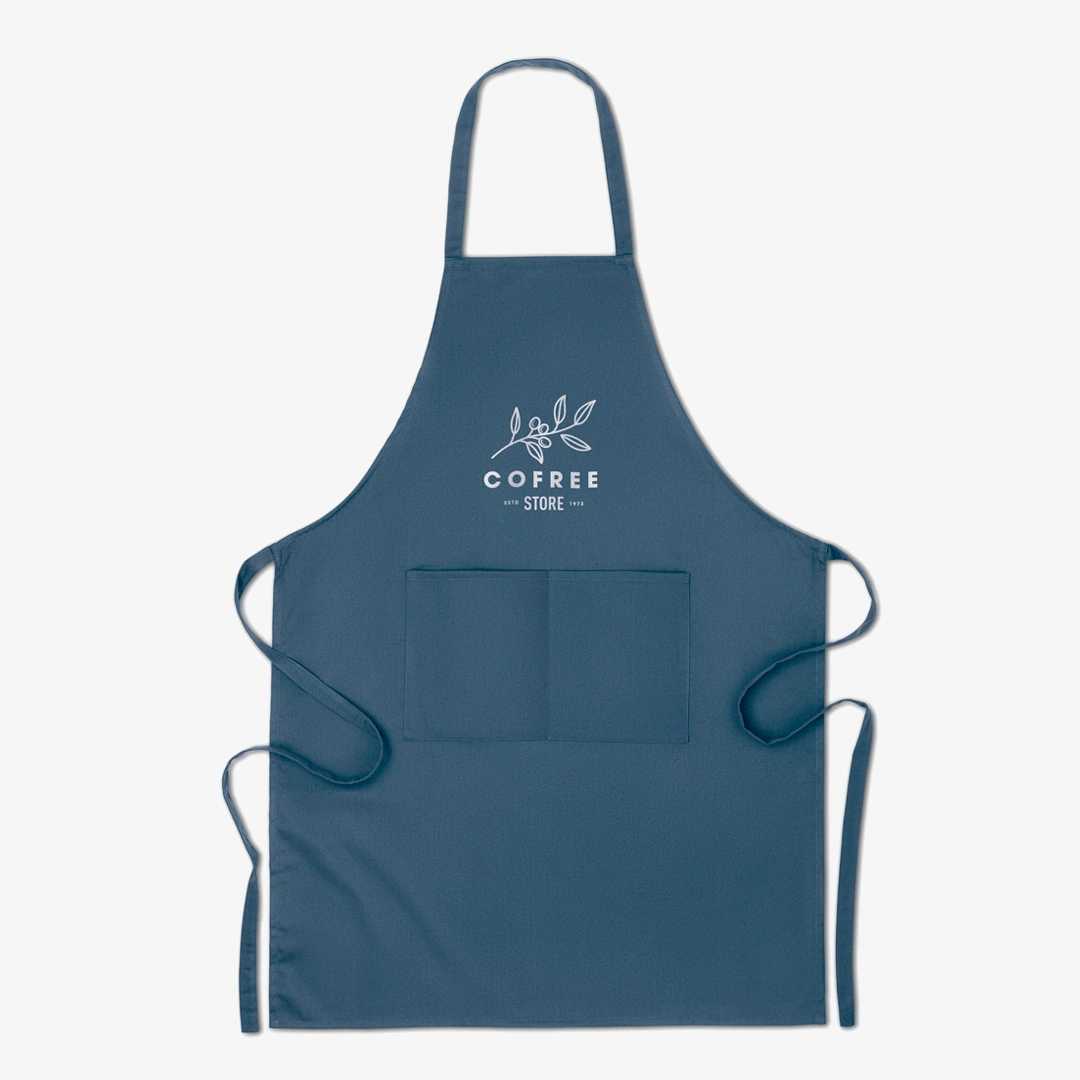 Personalised organic cotton kitchen apron