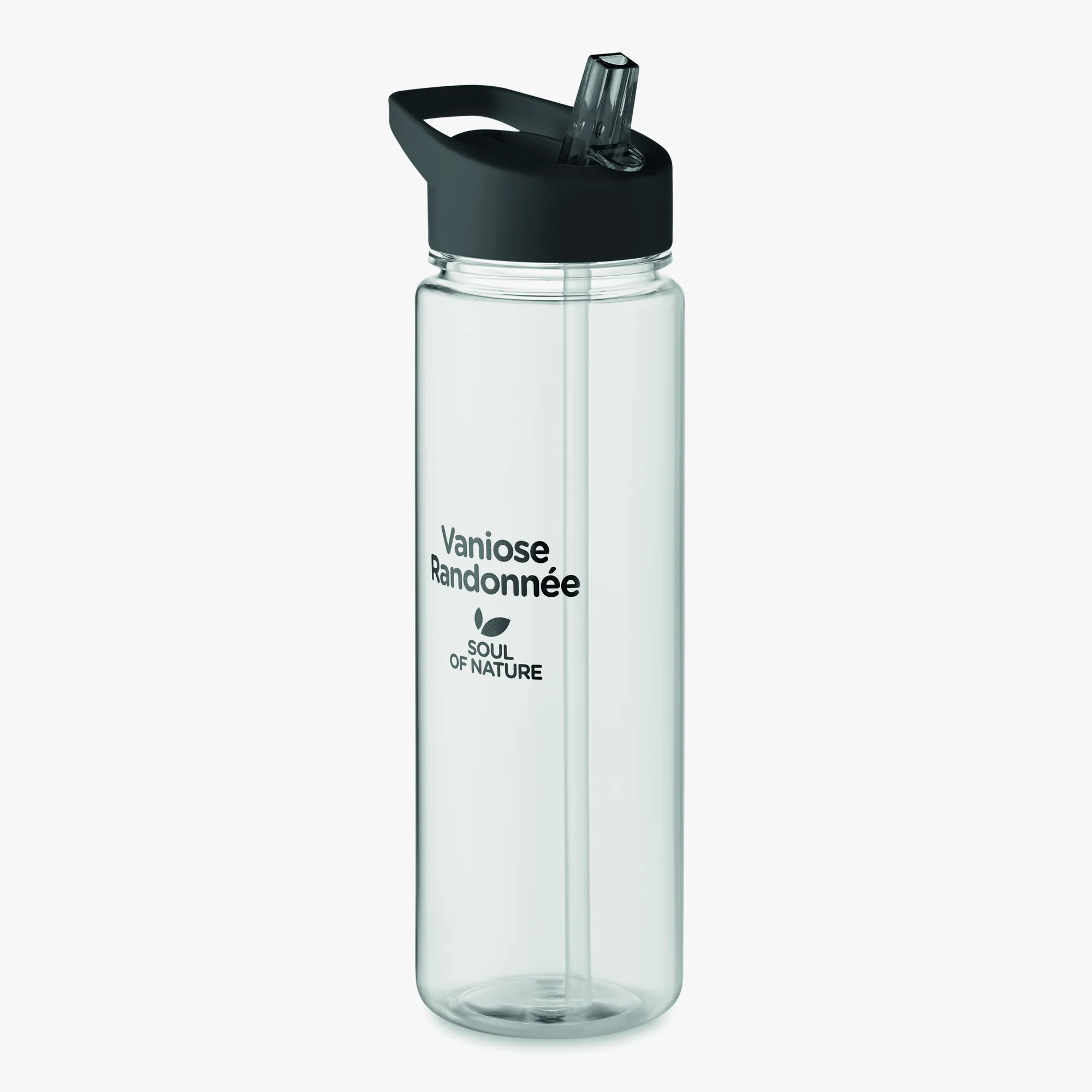 Personalised water bottle with flip-up straw 650 ml