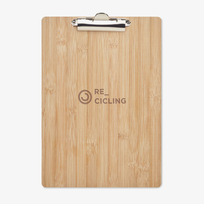 Clipboard A4 de bambú personalizado