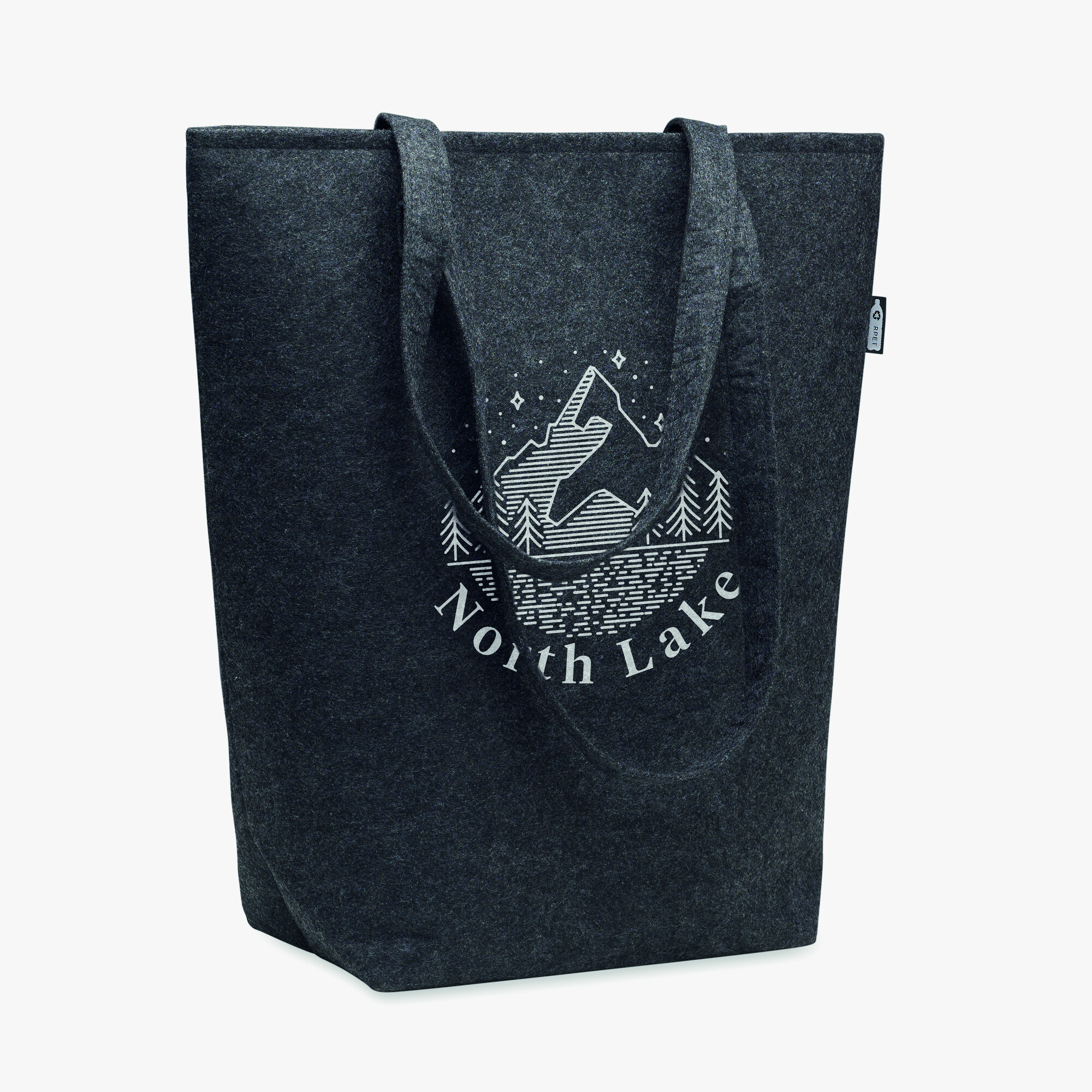 Saco de compras em feltro RPET personalizado