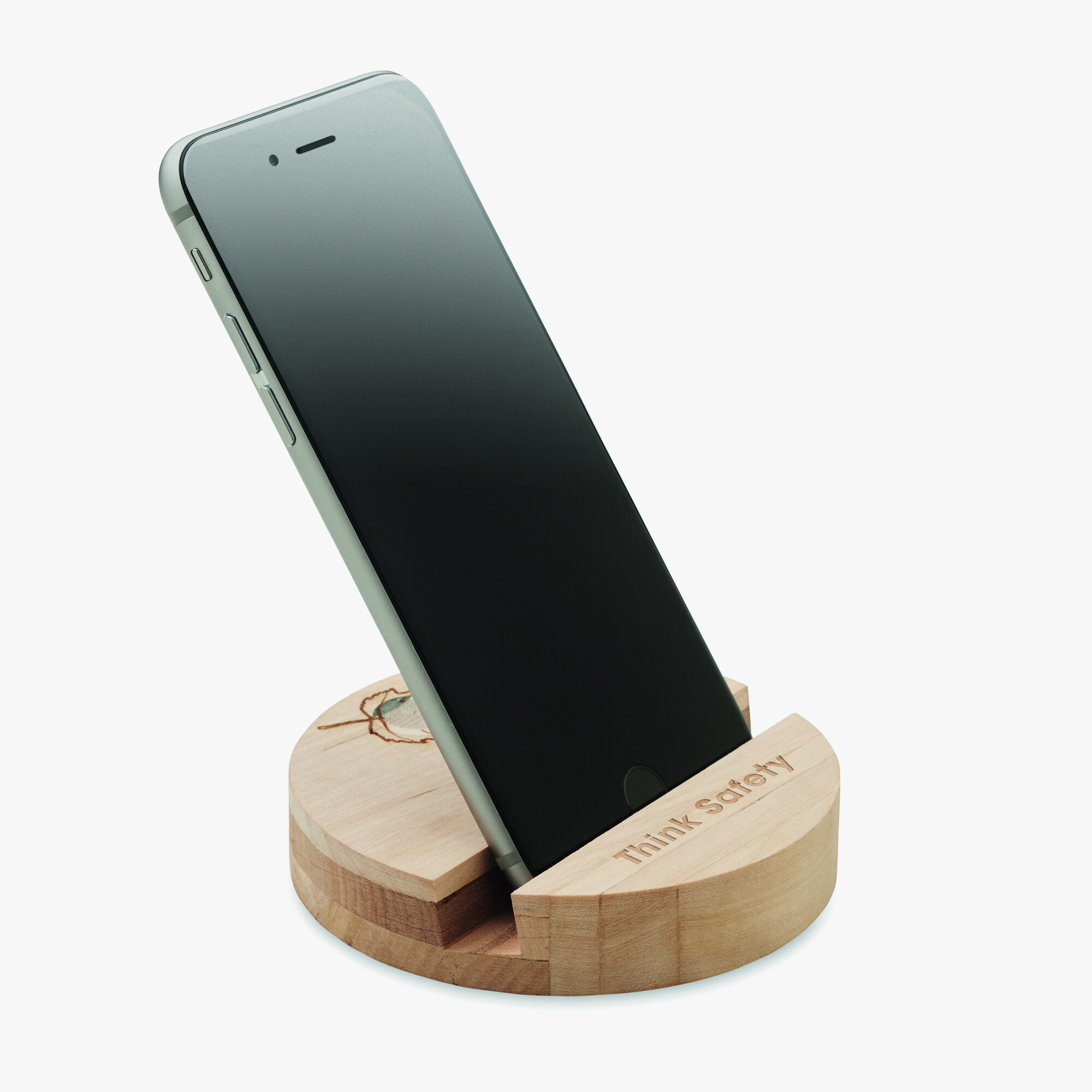 Personalised birch phone stand