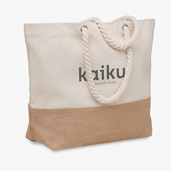 Sac de plage ou de shopping personnalisé avec cordon de serrage 280gr/m²