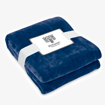 Personalised RPET flannel fleece blanket