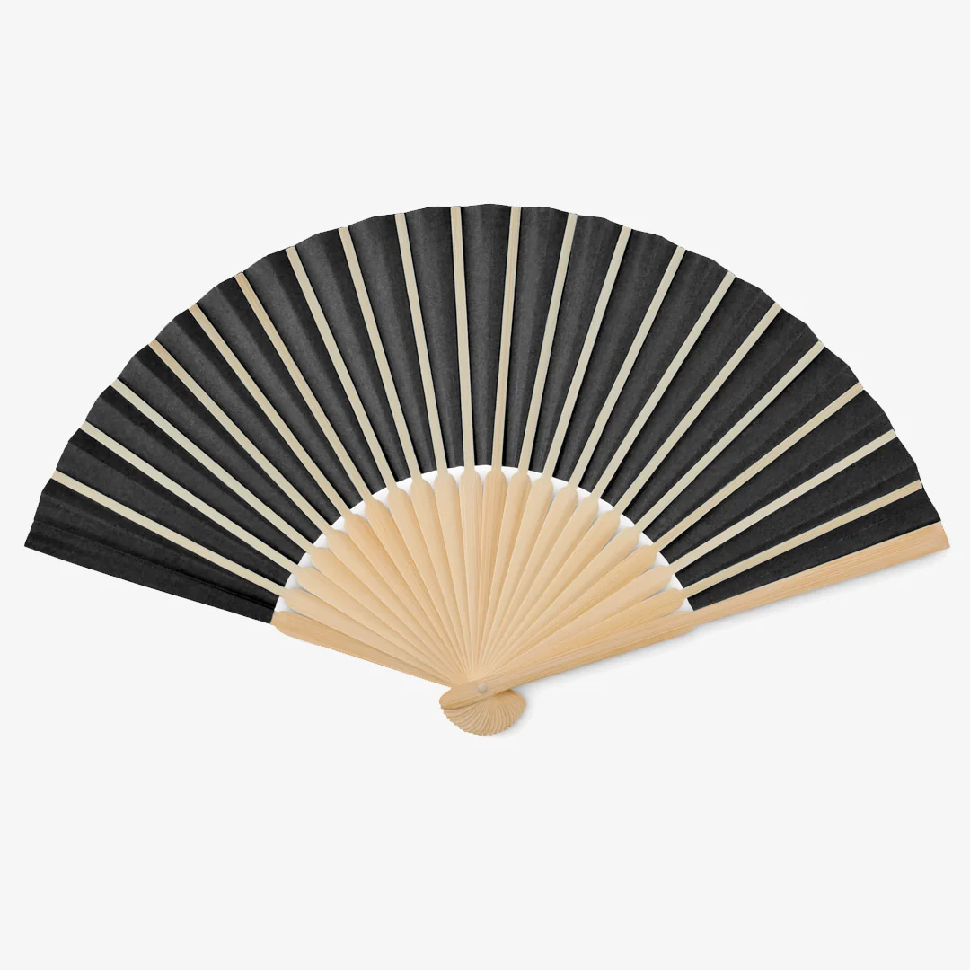 Personalised bamboo fan