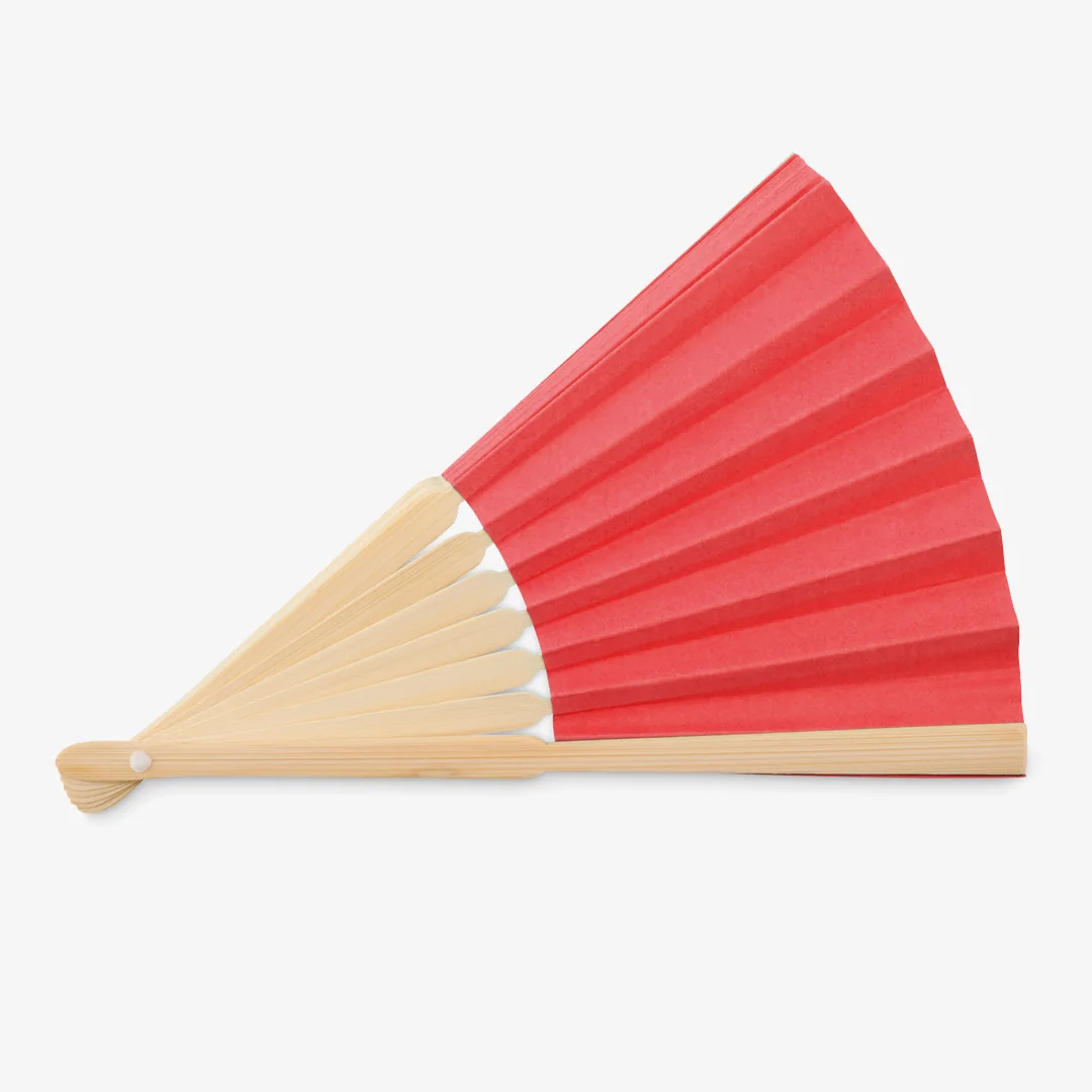 Personalised bamboo fan
